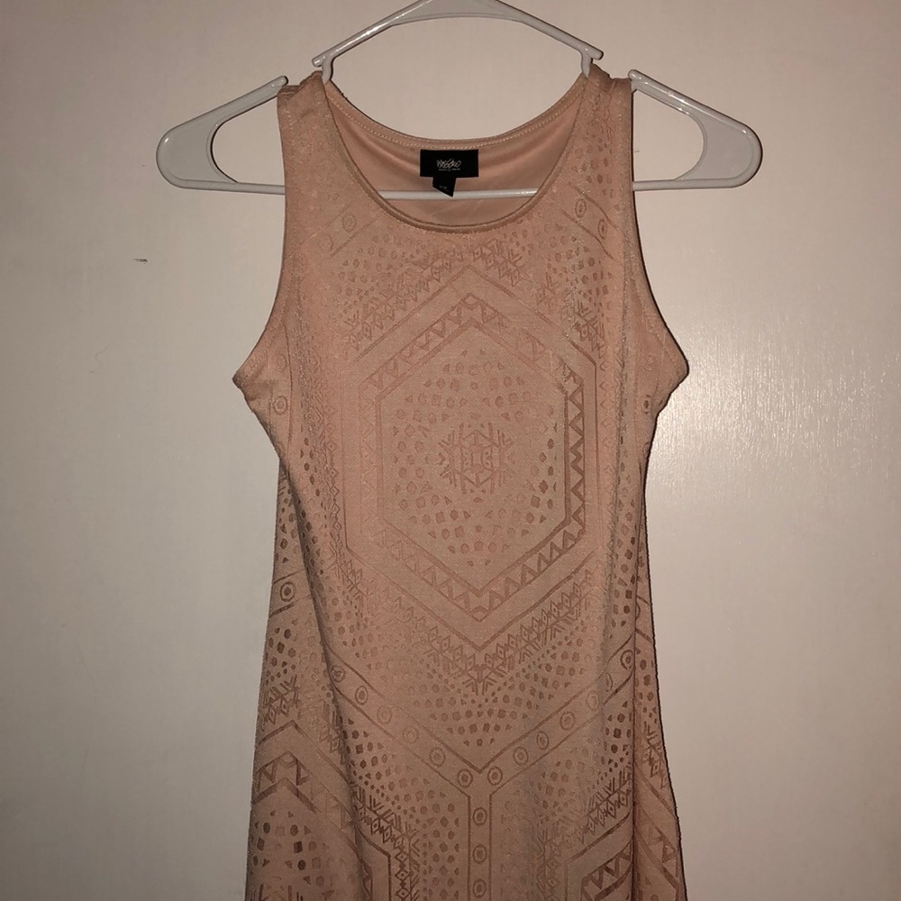 Pink maxi dress with straps